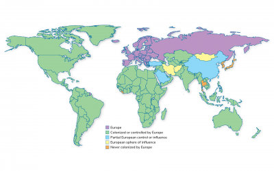 Seuls cinq pays ont échappé au colonialisme européen